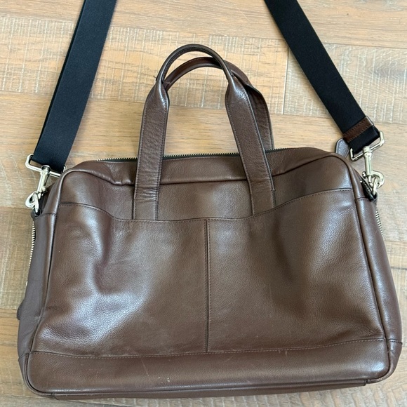 COACH Hamilton Briefcase Leather Laptop Carry Messenger Bag Commuter Case F54801